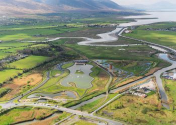 aerial photo Tralee Bay Wetlands 1