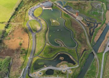 aerial photo Tralee Bay Wetlands 2