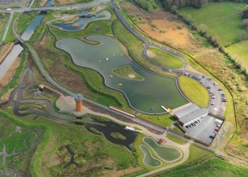 aerial photo Tralee Bay Wetlands 3