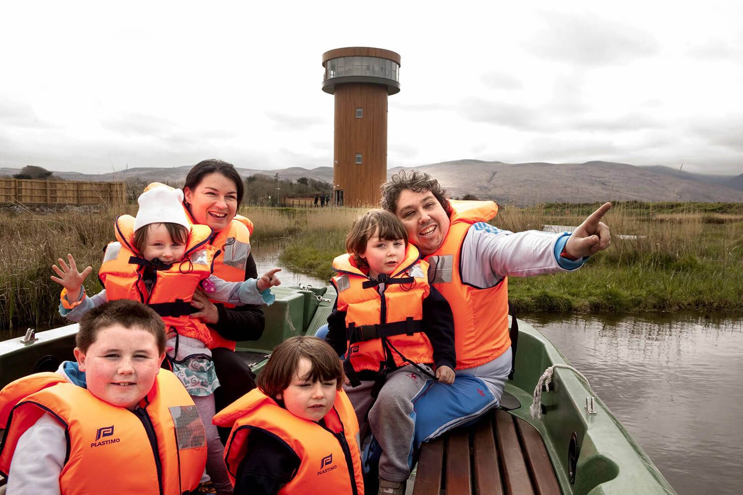 Guided Electric Boat Tour at Tralee Bay Wetlands